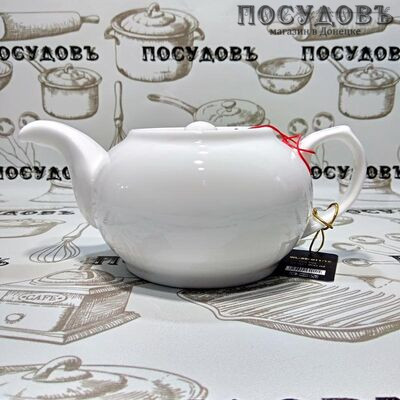 Wilmax WL994011 белый, чайник заварочный, 500 мл, фарфор, в упаковке 1 шт