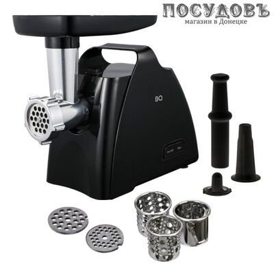 BQ MG1006 мясорубка электрическая с насадками 2100 Вт, 2,4 кг/мин, цвет черный