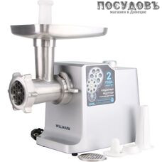 WillMark WMG-3080S мясорубка электрическая с насадками 3000 Вт 1 скорость, реверс есть, корпус металл, цвет стальной