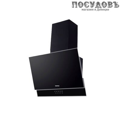 Centek CT-1828-60 Black вытяжка кухонная наклонная, ширина 595 мм, 123 Вт, черный