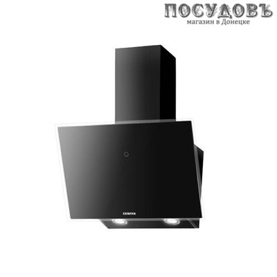 Centek CT-1829-60 Black вытяжка кухонная наклонная, ширина 595 мм, 233 Вт, черный