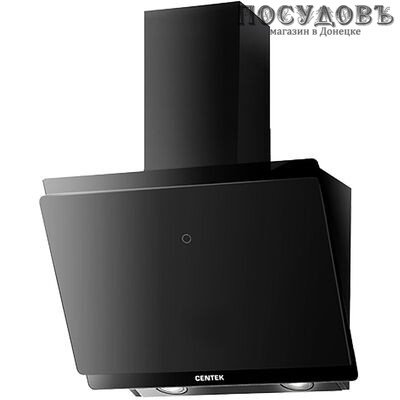 Centek CT-1830-60 Black вытяжка кухонная наклонная, ширина 595 мм, 233 Вт, черный