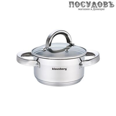 Кастрюля Klausberg KB-7120 из нержавеющей стали 0,5 л многослойное дно