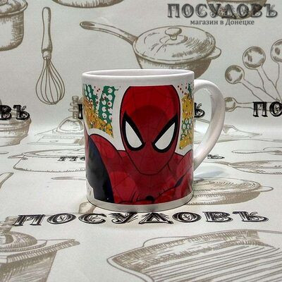 Кружка Коралл "Человек паук" 220 мл, керамика 1 шт