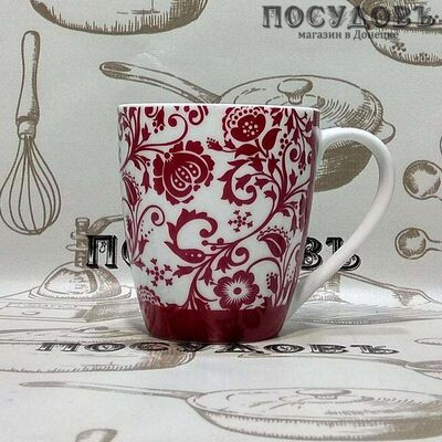 Керамическая кружка Коралл "Red" B041-A06903 340 мл 1 шт