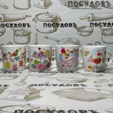 Кружка F27 4 расцветок микс цвет 350мл 889-22