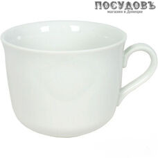 Фарфоровая чашка ДФЗ Ностальгия Белая 65702 450 мл 1 шт