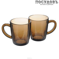 Набор стеклянных кружек Pasabahce Bronze 55531 350 мл 2 шт