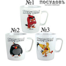 Коралл "Angry Birds" 07594 кружка, цвет белая с рисунком, 350 мл, керамика 1 шт