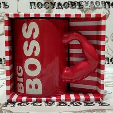 Кружка подарочная Arti-M "Big Boss" 563-011 500 мл керамика в в упаковке 1 шт