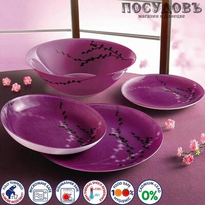 Столовый набор Luminarc Kashima Fushia G9715 19 предметов