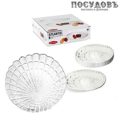 Набор обеденных тарелок Pasabahce Atlantis 10236 24 см 6 шт