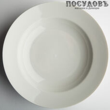 Глубокая тарелка Дулевский фарфор "Гладкий край Белая" 3042 200 мм 360 мл 1 шт